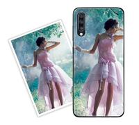 Sunrive Coque personnalisée Compatible avec Samsung Galaxy J4+/J4 Prime, Personnalisable avec Votre Propre Image, PhotoTexte, DIY HD Étui[Bordure PC+Dos Acrylique Design]
