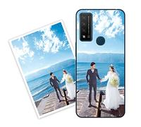 Sunrive Coque personnalisée Compatible avec TCL 20R 5G, Personnalisable avec Votre Propre Image, PhotoTexte, DIY Silicone Étui Housse Protecteur Souple Gel Transparent Back Case