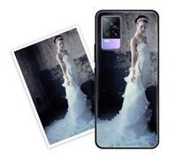Sunrive Coque personnalisée Compatible avec Vivo V25/V25e/X80 Lite, Personnalisable avec Votre Propre Image, PhotoTexte, DIY HD Étui[Bordure PC+Dos Acrylique Design]
