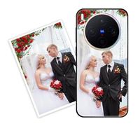 Sunrive Coque personnalisée Compatible avec Vivo X300 Pro, Personnalisable avec Votre Propre Image, PhotoTexte, DIY HD Étui[Bordure PC+Dos Acrylique Design]