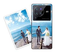 Sunrive Coque personnalisée Compatible avec Vivo X80 Pro, Personnalisable avec Votre Propre Image, PhotoTexte, DIY Silicone Étui Housse Protecteur Souple Gel Transparent Back Case