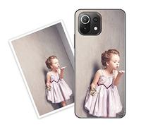 Sunrive Coque personnalisée Compatible avec Xiaomi Mi 11 Lite 4G/5G, Personnalisable avec Votre Propre Image, PhotoTexte, DIY Silicone Étui Housse Protecteur Souple Gel Transparent Back Case
