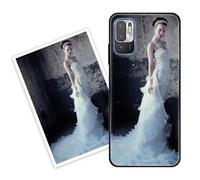 Sunrive Coque personnalisée Compatible avec Xiaomi Poco M3 Pro, Personnalisable avec Votre Propre Image, PhotoTexte, DIY HD Étui[Bordure PC+Dos Acrylique Design]