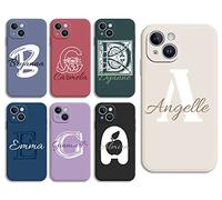 Sunrive Coque personnalisée Compatible avec Xiaomi Redmi Turbo4 14R 13 4G K70 K80 13C 12C 10C 9C 10 9A 9 Note 13R 13 12 11 10 9 8 7 5 Plus 11T Pro A3,Votre Propre Initiale & Texte Nom Étui Back Case