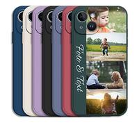 Sunrive Coque personnalisée Compatible avec Xiaomi Redmi Turbo4 14R 13 4G K70 K80 13C 12C 10C 9C 10 9A 9 Note 13R 13 12 11 10 9 8 7 5 Plus 11T Pro A3,Votre Propre Image 4 Photos Texte Étui Back Case
