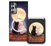 Sunrive Coque Portefeuille pour Nubia RedMagic9S Pro avec Porte-Cartes Magnétique Amovible,Étui Porte Carte Mignon avec Support Vidéo,Coque Antichoc avec Porte Carte,Protection Smartphone- Panda