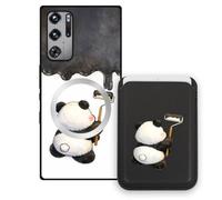 Sunrive Coque Portefeuille pour Nubia RedMagic9S Pro avec Porte-Cartes Magnétique Amovible,Étui Porte Carte Mignon avec Support Vidéo,Coque Antichoc avec Porte Carte,Protection Smartphone- Panda