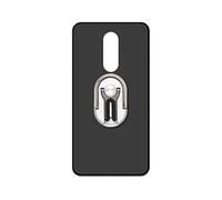 Sunrive Coque pour Wiko View XL, 360 degrés Support Téléphone Voiture Bague Rotation Ring Stand Holder Étui Silicone Mat Housse Protecteur Back Case(argenté)