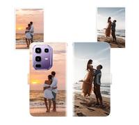 Sunrive Funda Personalizada Compatible Con Infinix Note50Pro 4G/Note50 4G, Cuero Protectiva Carcasa Personalizable Para tu móvil Con Foto Imagen Frase o Texto + Cuerda Para móvil Universal