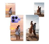 Sunrive Funda Personalizada Compatible Con Realme Neo8, Cuero Protectiva Carcasa Personalizable Para tu móvil Con Foto Imagen Frase o Texto + Cuerda Para móvil Universal