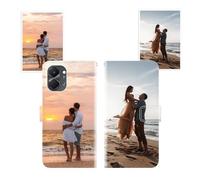 Sunrive Funda Personalizada Compatible Con Tecno Spark Go 3, Cuero Protectiva Carcasa Personalizable Para tu móvil Con Foto Imagen Frase o Texto + Cuerda Para móvil Universal