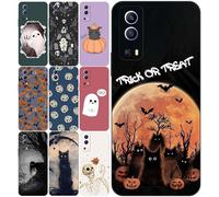 Sunrive Halloween Coque personnalisée Compatible avec Vivo Y300 Y76 Y75 Y72 Y76s Y93 Y70 Y67 Y55 Y19S Y20 Y21 Y29 Y33s Y52s Y31s Y50 X200 X80 X70 X60 Pro Plus,Votre Propre Texte Nom Étui Back Case