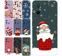 Sunrive Noël Coque personnalisée Compatible avec Xiaomi Redmi 14C 13C 10 9A 9 Note 12 11 10 9 Pro Plus K40s k70 k80 Pro Ultra Note 11T 13 14 15 Pro Plus,Votre Propre Texte Nom Étui Back Case