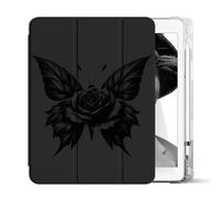 Sunrive Tablet Coque Compatible avec Samsung Galaxy Tab S10 FE 10.9" 2025 / S9 FE 10.9 / S9 11" 2023,conçu avec Un Support à Trois Volets, Leather Housse Réveil/Sommeil AutomatiqueNoir