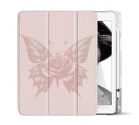 Sunrive Tablet Coque Compatible avec Samsung Galaxy Tab S6 Lite 10,4" 2024/2022/2020,conçu avec Un Support à Trois Volets, Leather Housse Réveil/Sommeil AutomatiqueCouleur Rose
