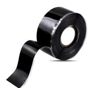 Sunroda Ruban adhésif en silicone auto-fusionnant, 2,5 x 5 m, étanche, auto-amalgamant, pour plomberie, tuyau, câble électrique, joint d'étanchéité d'urgence pour tuyaux chauds et froids (0,5 mm