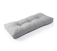 SUNROX LokGrip Coussin de banc antidérapant touffetée en mousse à mémoire de forme, résistant à l'eau, durable et épais, pour extérieur/intérieur, 121,9 x 40,6 x 10,2 cm, gris chiné