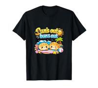 Suns Out Buns Out Kawaii Chibi Pain de Plage T-Shirt