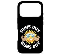 Suns Out Guns Out Beach Summer Gym Workout Sun Muscle Coque pour iPhone 17 Pro