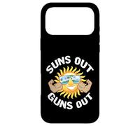 Suns Out Guns Out Beach Summer Gym Workout Sun Muscle Coque pour iPhone 17 Pro Max