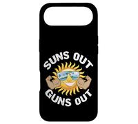 Suns Out Guns Out Beach Summer Gym Workout Sun Muscle Coque pour iPhone Air
