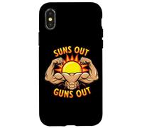 Sun's Out Guns Out Gym Entraînement Plage Été Coque pour iPhone X/XS