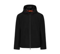 Suns - Veste à Capuche en Velours Noir avec Détails en Néoprène - Homme - Vestes - Noir - Taille: L