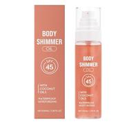 Sunscreen Body Glow Oil - Broad SPF 45 Body Oil, Nourishing Moisturizing Oils with Radiant Finish, Lightweight Sun Protection Oils, Skin Care Necessary, Daily Use for Face Summer Outdoor
