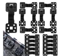 Sunscreen Clips, Shade Fasteners, 100 Piece Awning Clamp Set, Round Windproof Fixing Hardware, Reusable Sail Mount for Tent, Patio, Backyard, Farm, Garden Covering 4.13x1.46 inches