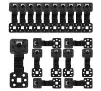 Sunscreen Net Clips, 100 Pieces Round Shade Cloth Awning Clamp Clips, Windproof Reusable Fixing Hardware, Perfect for Tent, Patio, Farm, Backyard, and Outdoor Use, 10.5x3.7cm Black