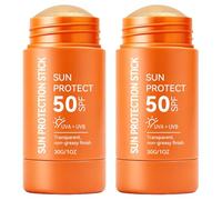 Sunscreen Stick SPF 50 - Broad Spectrum UVA UVB Protection Transparent, Non-Greasy Sun For Face & Body(2pcs)