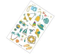 Sunscreen Stickers, Sun Protection Reminder Patch 4.72x2.99x0.01 Inches, Color Changing SPF Sensing Stickers for Hiking, Sports, Training, Camping, Garden Work, Fishing Trips