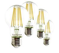 SUNSEED 4x Ampoule Filament LED Standard E27 9W équivalent 83W Blanc Chaud 2700K
