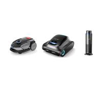 SUNSEEKER S4 1000 m² Robot de Tonte + AIPER Scuba S1 Robot de Piscine 270 Min + Aiper IrriSense 2 Système d'Irrigation Intelligent - Pack d'Entretien pour Pelouse, Piscine et Jardin