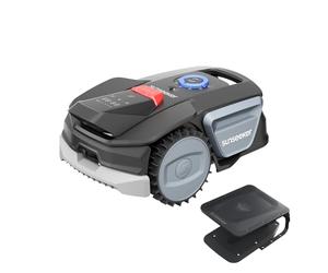 Sunseeker V1 avec Garage, Robot Tondeuse sans Fil Périphérique, 300 m² pour Petits Jardins, Vision AI, Évitement Intelligent des Obstacles, Pentes 27%, Tonte en Un Clic, Contrôle Via Application