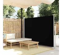 Sunsegel Voile d'ombrage de balcon - Store latéral extensible - 160 x 500 cm - Noir - Pour l'extérieur, terrasse, balcon, jardin