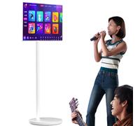 Sunseota 21.5"/24"/27"/32" FHD Smart Portable TV,Rolling TV mit Rädern,Android 13 OS,6GB + 128GB Speicher,Tragbarer Touchscreen Monitor,13MP Kamera,Eingebauter Akku,60Hz Bildwiede 24in-6G+128G