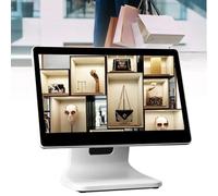 Sunseota Caisse enregistreuse Tactile, Caisse enregistreuse TPV, Caisse enregistreuse avec écran Tactile 15,6 Pouces, processeur N2840, 4 Go de RAM, SSD 64 Go, Windows 10 pour commerces