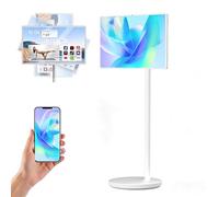 Sunseota Écran Intelligent Mobile 21.5"/24"/27"/32" HD sur roulettes, Moniteur Portable, Écran Tactile sans Fil, Android 13, Support Pivotant pour Streaming, Télétravail & Usage 24in-4G+64G