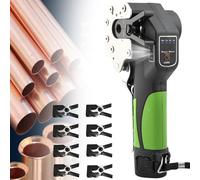 Sunseota Kit D'éVasement éLectrique 1/4« - 3/4 » HVAC Outil D'éVasement éLectrique, 5/8 Tailles Pinces 45 DegréS Excentrique Tube De Cuivre Jeu De Jauge D'éVasement 5chucks