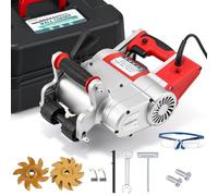 Sunseota Machine à rainurer Les Murs portative - Rainureuse électrique - Conception réglable - Interrupteur Anti-autoblocage Efficace - pour Briques Creuses rainurées, Briques cellulaires Red-110V