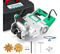 Sunseota Machine à rainurer Les Murs portative - Rainureuse électrique - Conception réglable - Interrupteur Anti-autoblocage Efficace - pour Briques Creuses rainurées, Briques cellulaires Green-110V