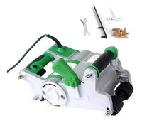 Sunseota Machine De Découpe De Rainure Murale éLectrique 1100 W,Rainureuse Murale, Rainureuse Beton avec Lames De 25 Mm/35 Mm Et Boîte De Transport, Profondeur De Rainure RéGlable Green-220V