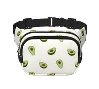 Sunset African SavannawaistBag Sac banane double réglable pour voyage, sport et quotidien, avocado, Taille unique