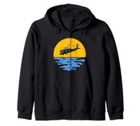 Sunset Army UH-60 Sikorsky Helicopter Pilot Cadeau Homme Femme Sweat à Capuche