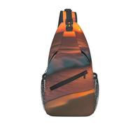 Sunset at The BeachPrint Sac à bandoulière léger pour homme et femme