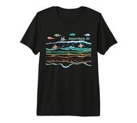 Sunset Beach, Caroline du Nord, Caroline du Nord, Waves Pelican T-Shirt Haut de Gamme