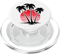 Sunset Beach Palm Trees for Summer Vacation Or Holidays PopSockets PopGrip pour MagSafe