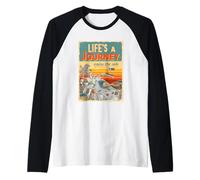 Sunset Biker Lifes A Journey Enjoy The Ride Moto Lover Manche Raglan
