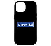Sunset BLVD Los Angeles Panneau Hollywood Echo Park Lake Stars Coque pour iPhone 14